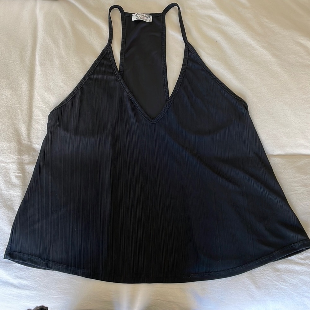 Free People Ribbed Swing Tank with Racerback